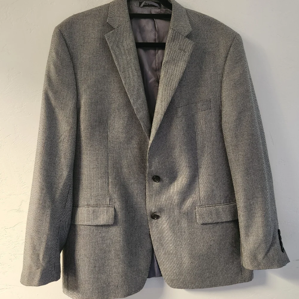 Lauren Ralph Lauren Blazer Size‎ 44R Vintage Two Button Houndstooth